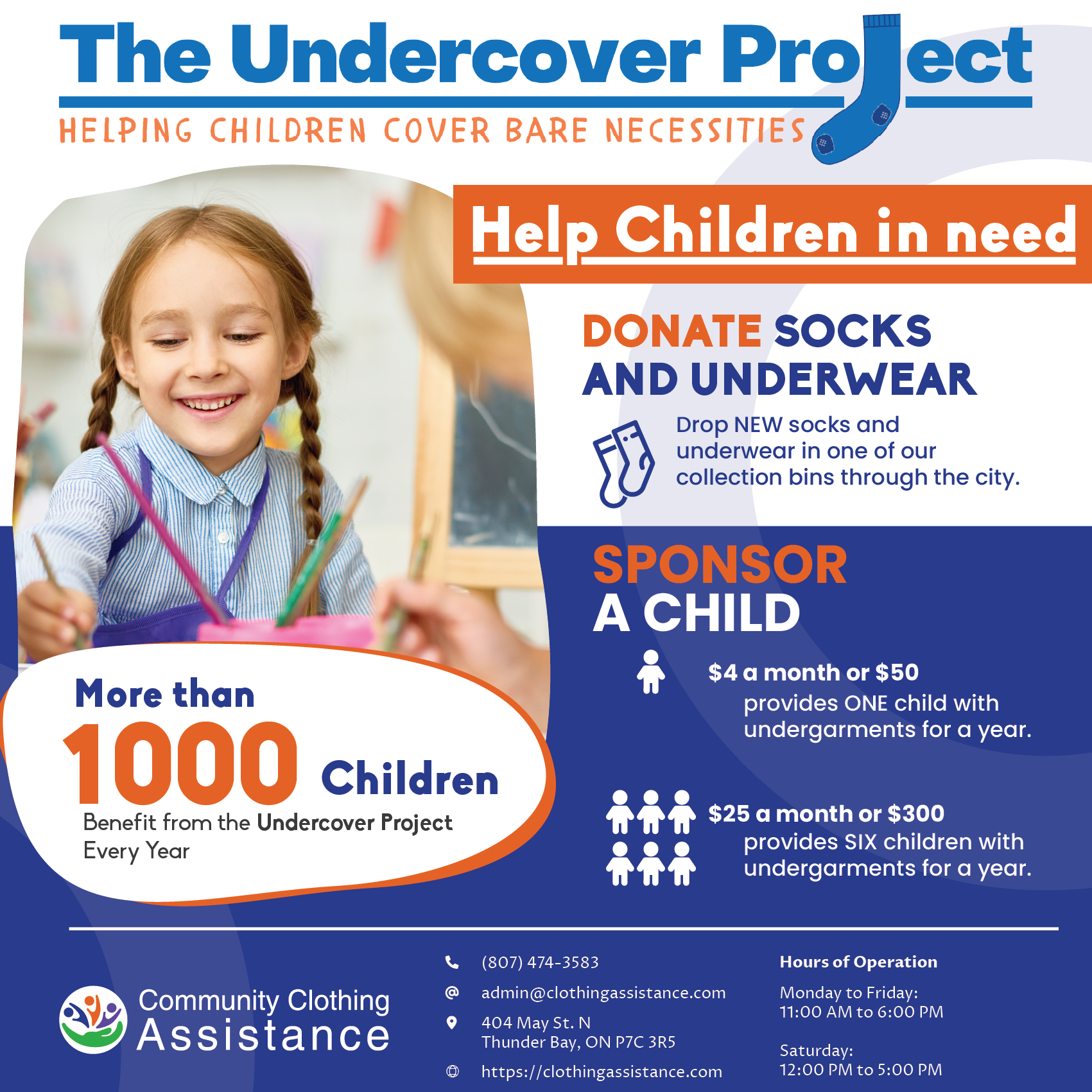 Undercover Project Clothing Drive