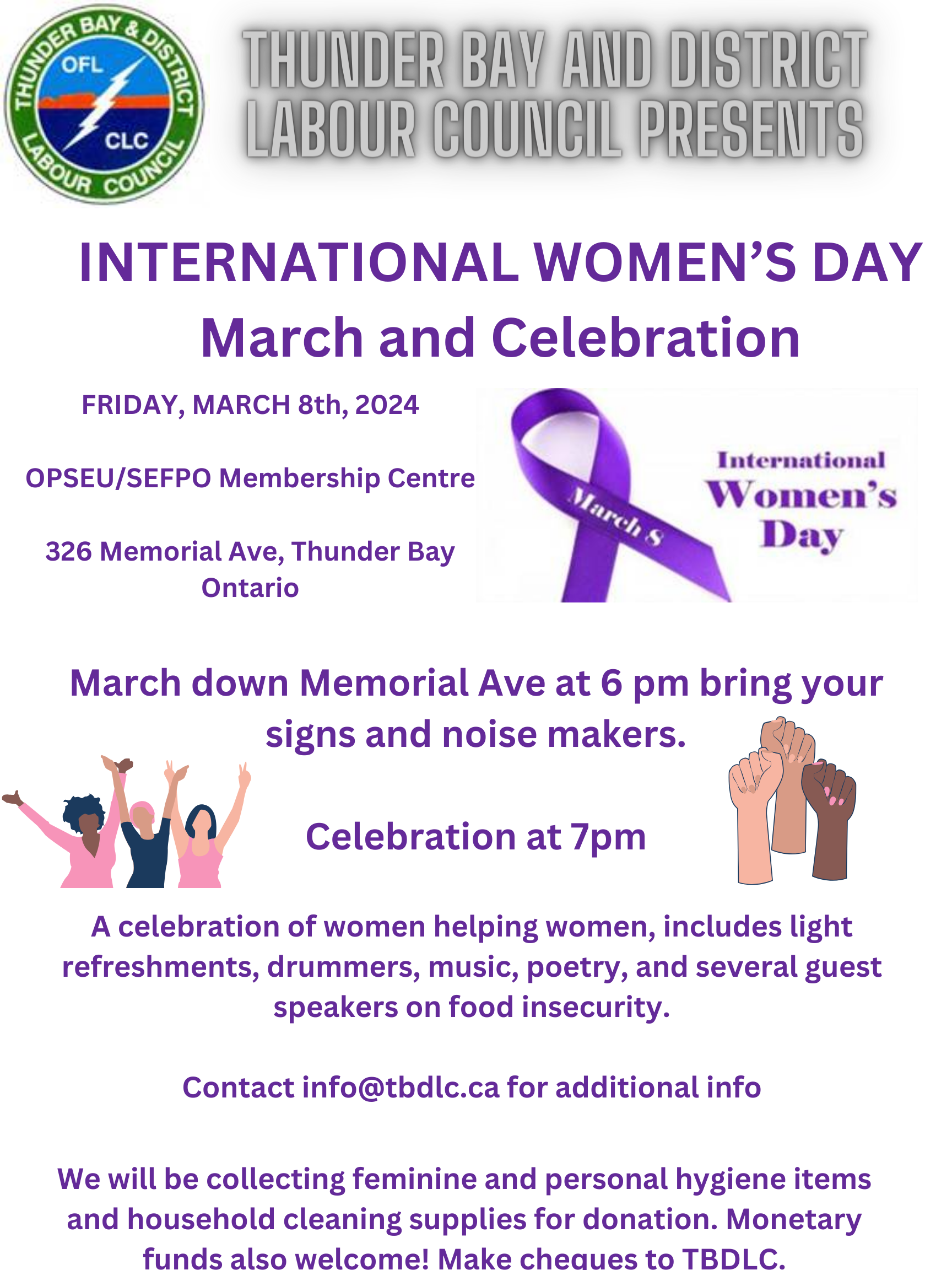 International Women’s Day March and Celebration