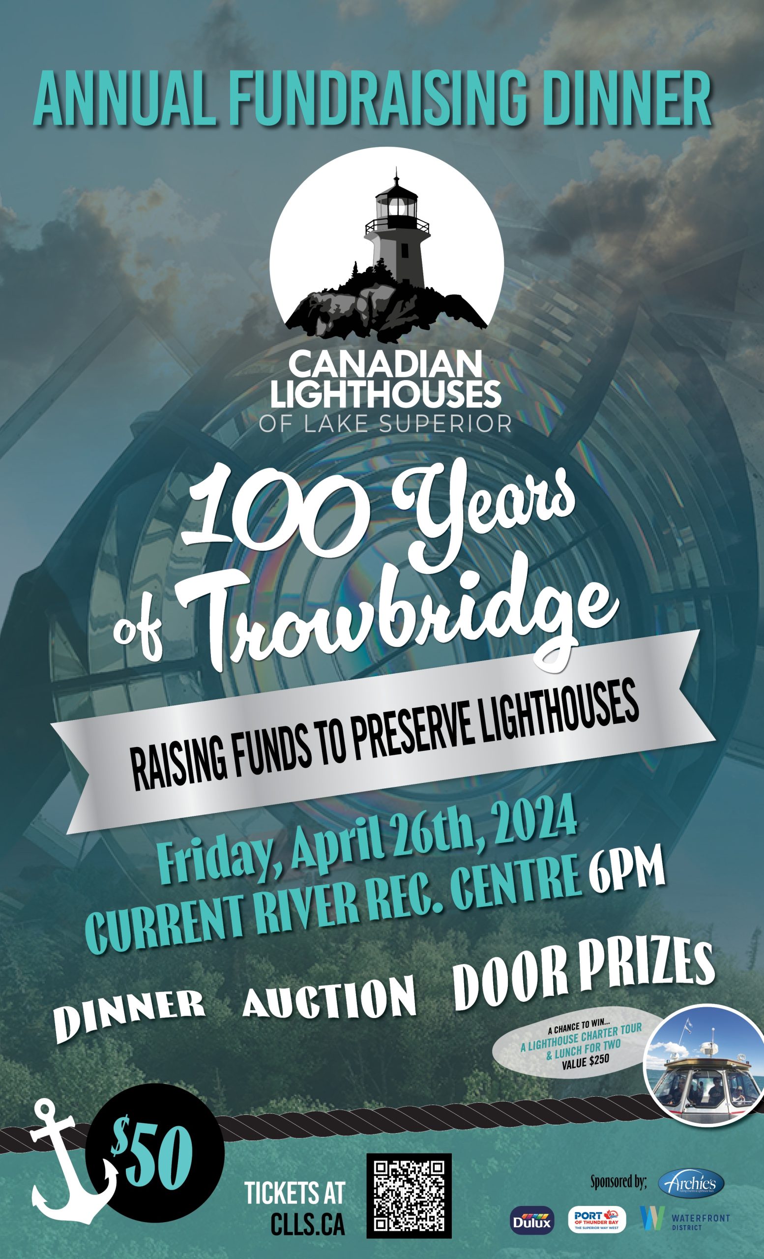 Canadian Lighthouses of Lake Superior Fundraising Dinner – 100 Years of Trowbridge