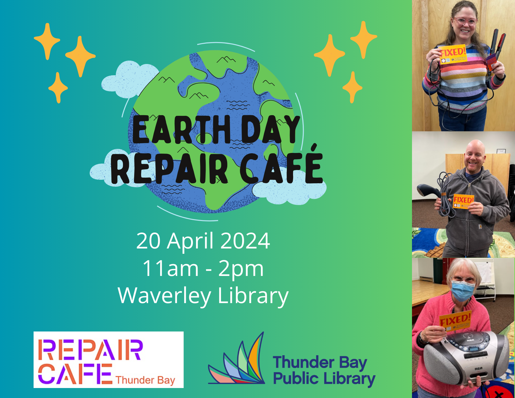Thunder Bay Repair Café Earth Day Event